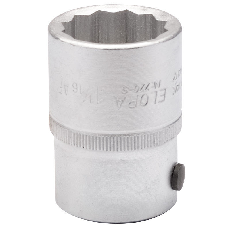 Elora 1.1/16" 3/4" Square Drive Bi-Hexagon Socket 00484