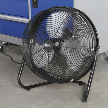 Sealey HVF18IS Industrial High Velocity Floor Fan with Internal Oscillation 18"