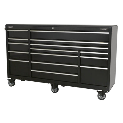 Sealey PTB183015 Rollcab 15 Drawer 1845mm Extra-Wide Heavy-Duty Black