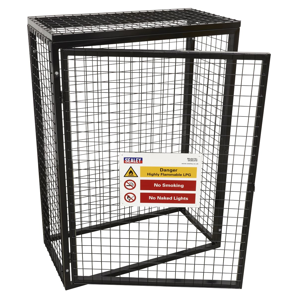 Sealey GCSC319 Safety Cage - 3 x 19kg Gas Cylinders