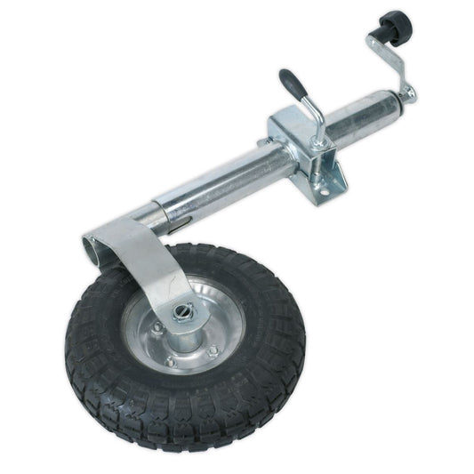 Sealey TB372 Jockey Wheel & Clamp Ø48mm - Ø260mm Pneumatic Wheel