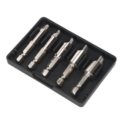 Sealey AK7228 HSS Screw Extractor Set 5pc