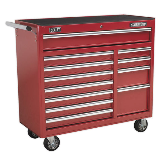 Sealey AP41120 Rollcab 12 Drawer with Ball-Bearing Slides Heavy-Duty - Red