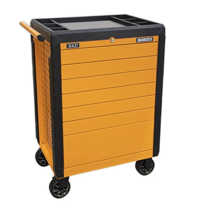 Sealey APPD7O Rollcab 7 Drawer Push-To-Open - Orange