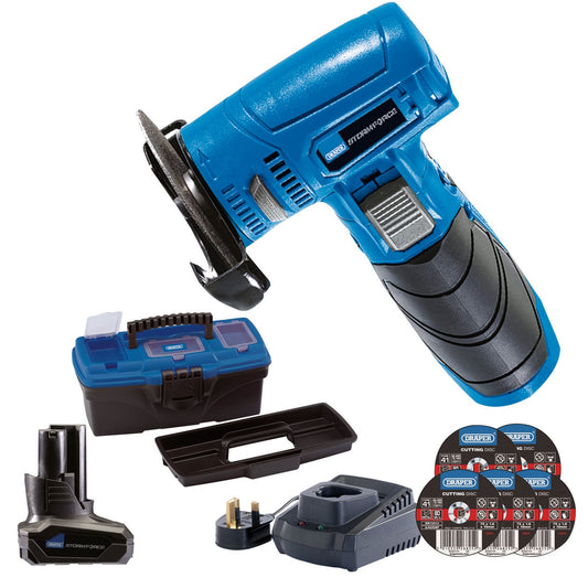 Draper 90271 Storm Force® 10.8V Angle Grinder/Cut-Off Tool Kit - Tool Kit 1