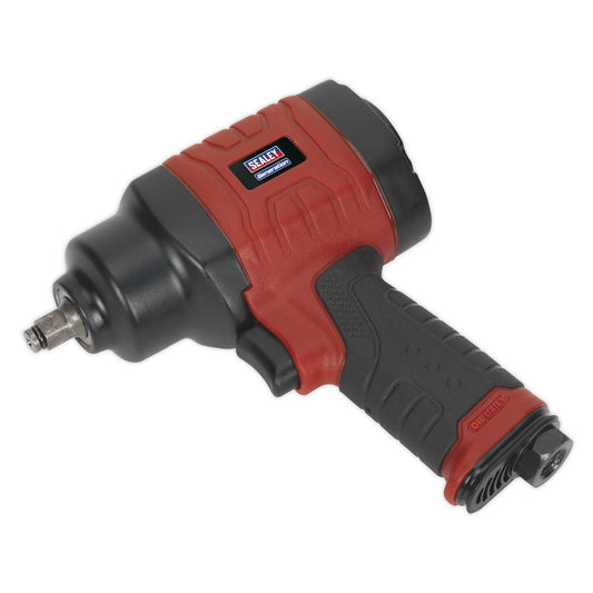 Sealey GSA6000 Composite Air Impact Wrench 3/8"Sq Drive - Twin Hammer