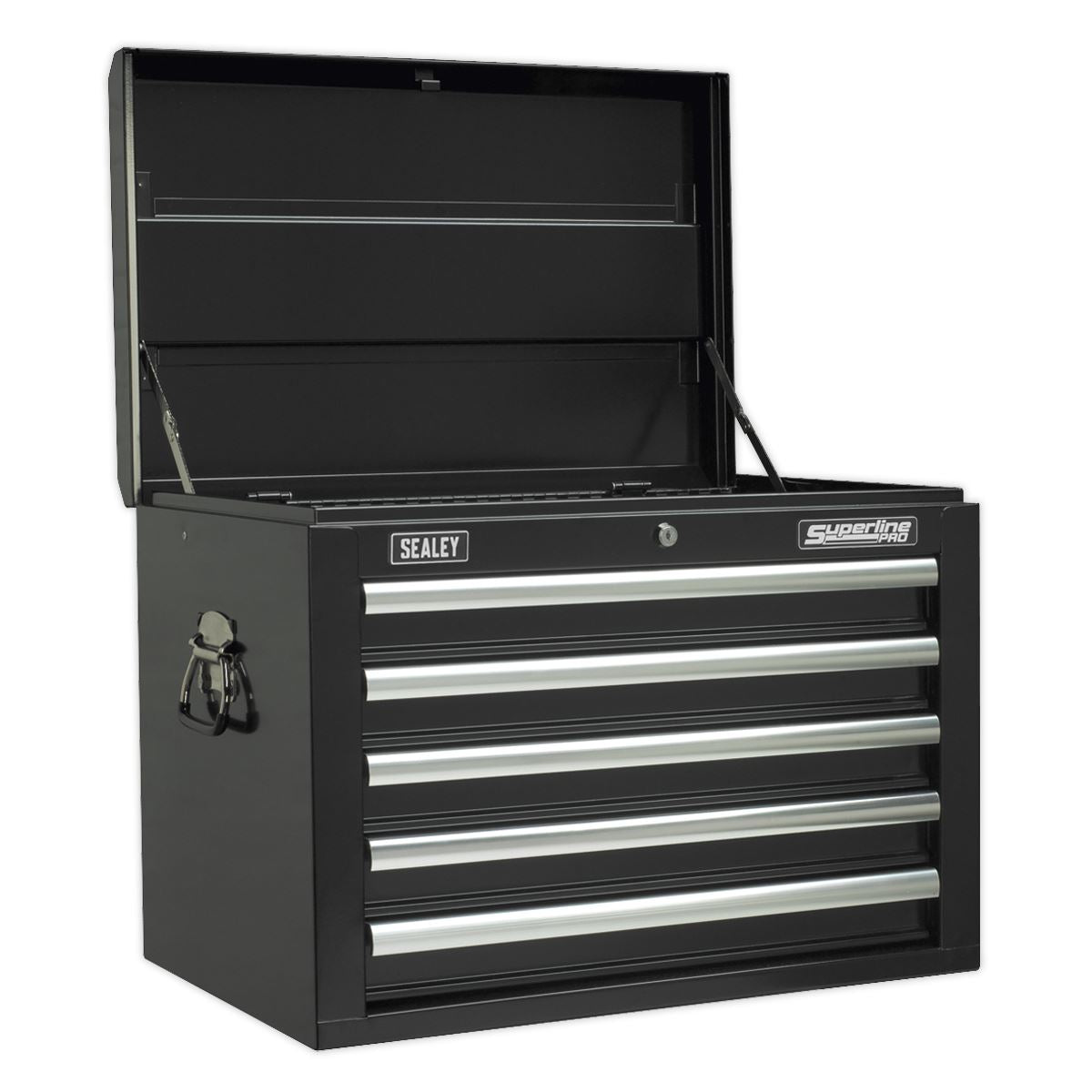 Sealey SPTCOMBO2 Tool Chest Combination 14 Drawer with Ball-Bearing Slides - Black & 1179pc Tool Kit