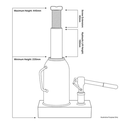 Sealey SJ20 Bottle Jack 20 Tonne