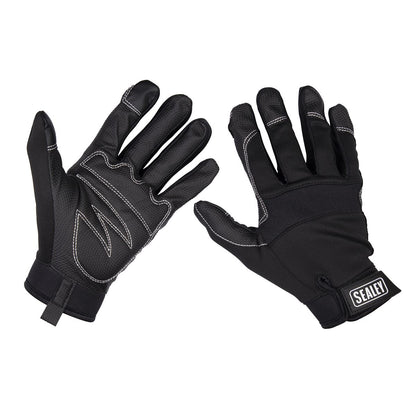 Sealey MG798L Mechanic's Gloves Light Palm Tactouch - Large