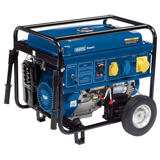 Draper 23987 Expert Petrol Generator with Wheels 5000W