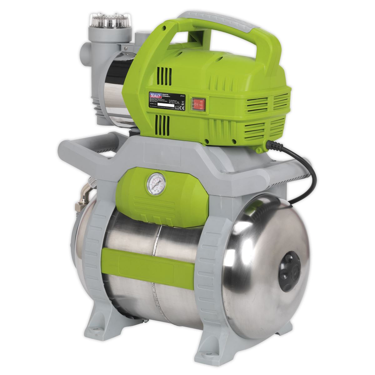 Sealey WPB062S Surface Mounting Booster Pump Stainless Steel 55L/min 230V