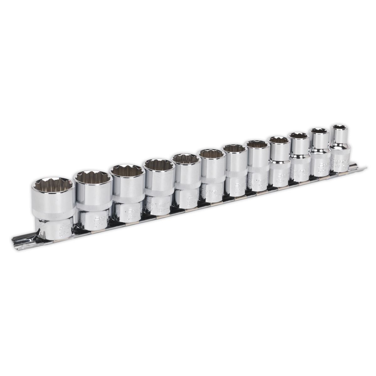 Sealey AK2684 Socket Set 12pc 1/2"Sq Drive 12pt WallDrive® Metric