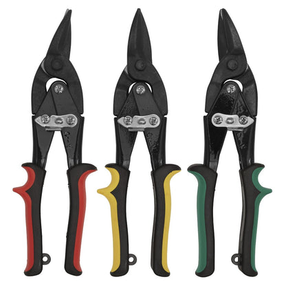 Sealey AK6907 Aviation Tin Snips Set 3pc