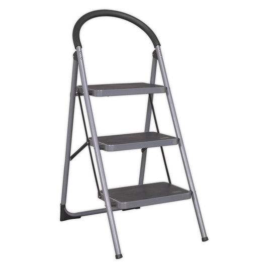 Sealey ASL23 Step Stool 3-Tread 150kg Capacity EN 14183