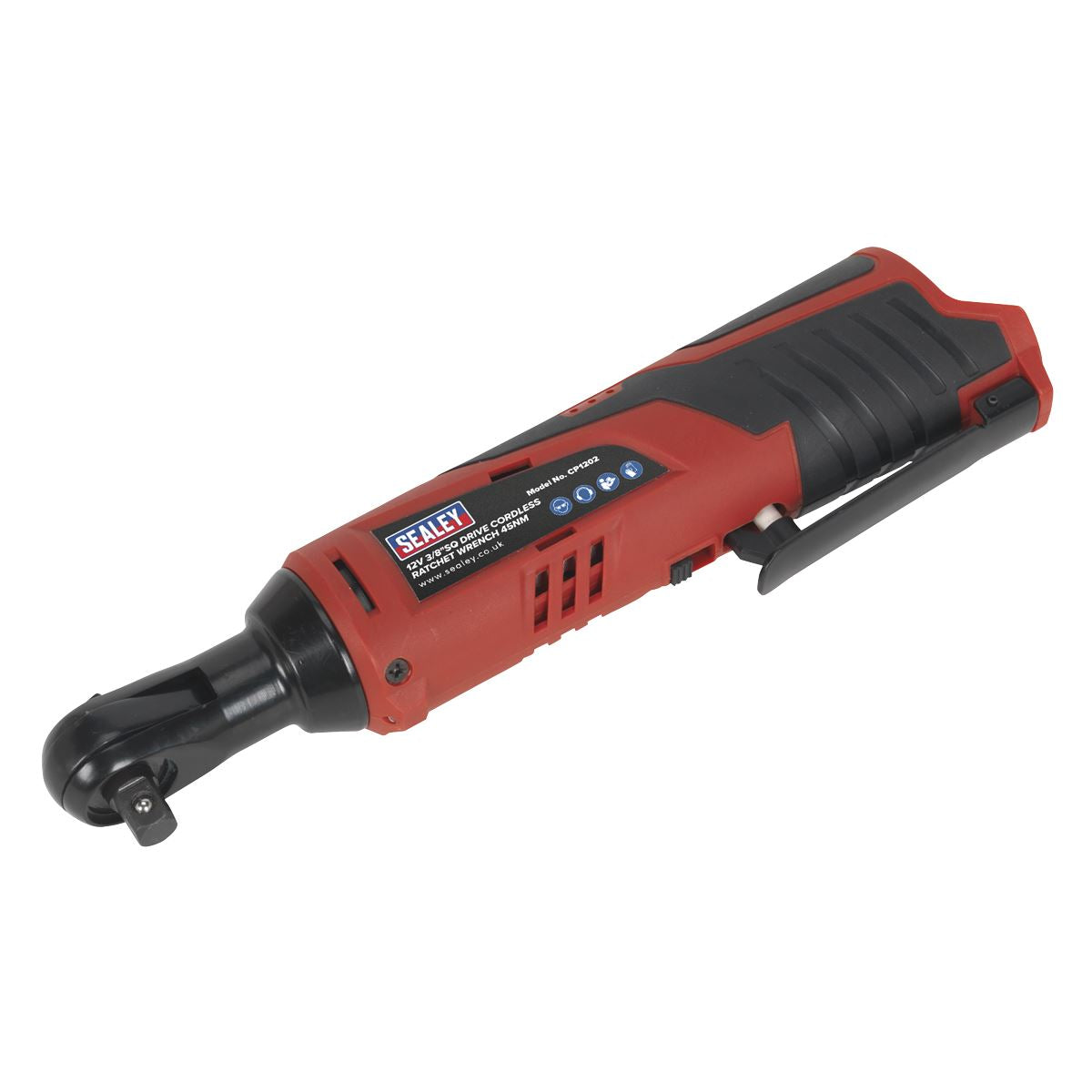 Sealey CP1202 Cordless Ratchet Wrench 3/8"Sq Drive 12V SV12 Series - Body Only