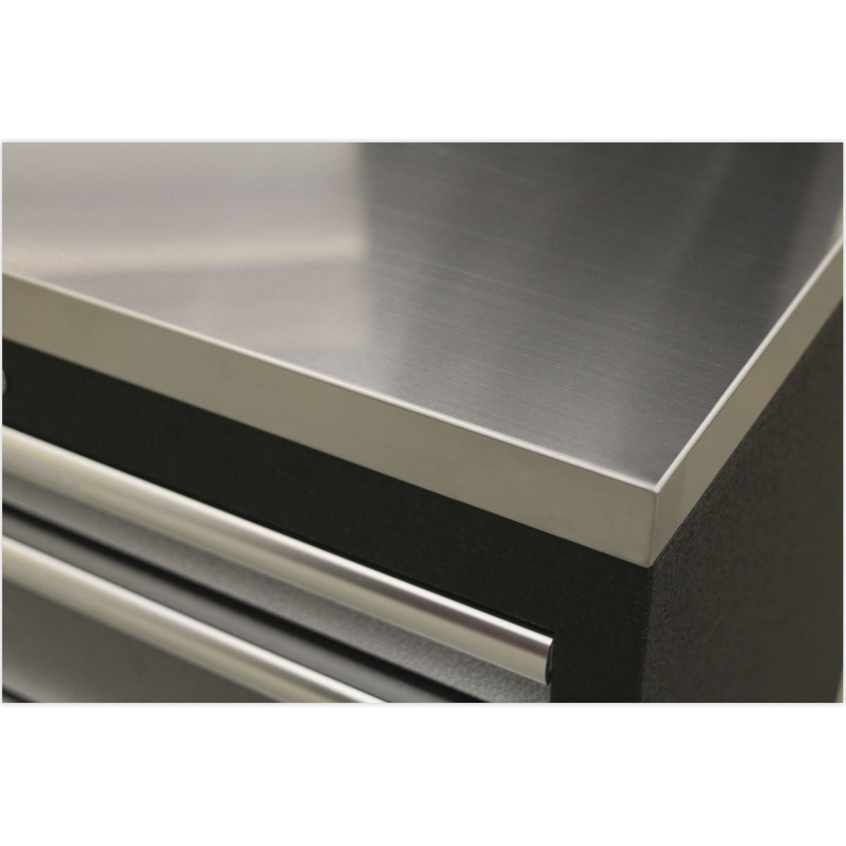 Sealey APMSSTACK09SS Superline PRO® 1.96m Storage System - Stainless Steel Worktop