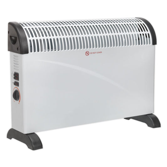 Sealey CD2005T Convector Heater 2000W 3 Heat Settings Thermostat Turbo Fan