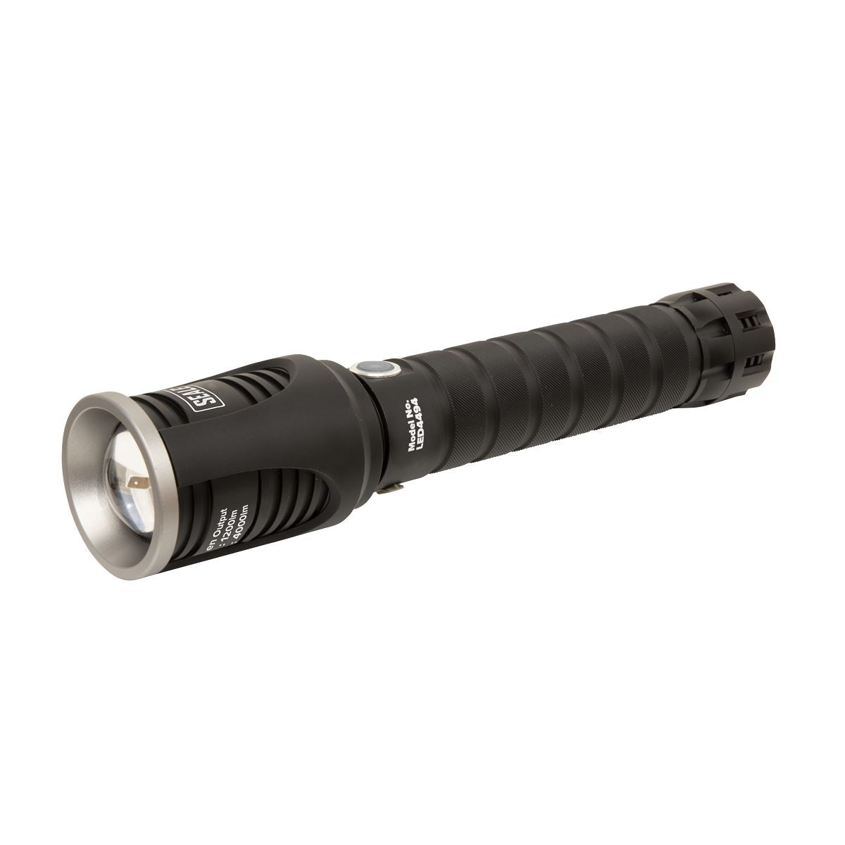 Sealey LED4494 Aluminium Torch 60W COB LED Adjustable Focus Rechargeable with USB Port