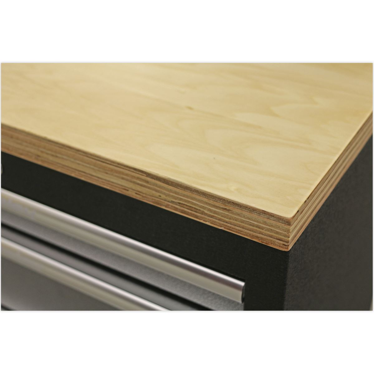 Sealey APMSSTACK17W Superline Pro 4.9m Storage System - Pressed Wood Worktop