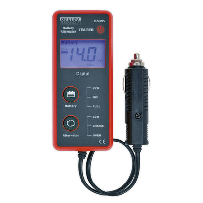 Sealey AK500 Battery & Alternator Tester 12V - LCD Screen