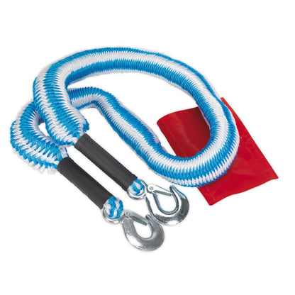 Sealey TH2502 Tow Rope 2000kg Rolling Load Capacity