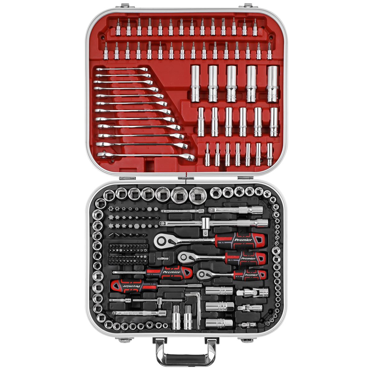 Sealey AK7982 Socket Set 216pc 1/4" 3/8" & 1/2"Sq Drive WallDrive®