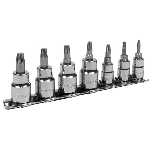 Sealey AK62262 TRX-Star* Socket Bit Set Lock-On™ 7pc 1/4" & 3/8"Sq Drive