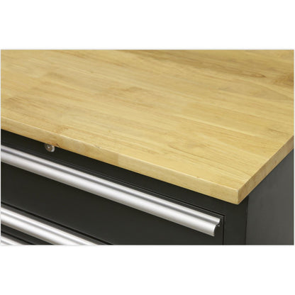 Sealey APMSOAK Premier 5.6m Storage System - Oak Worktop