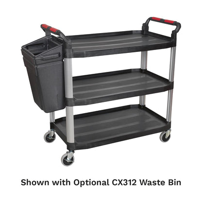 Sealey CX310 Workshop Trolley 3-Level Composite - 3 Wall