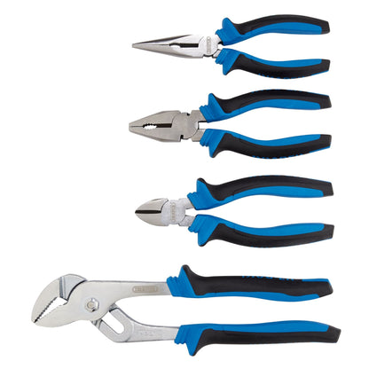 Draper 81147 Soft Grip Pliers Set 4 Piece