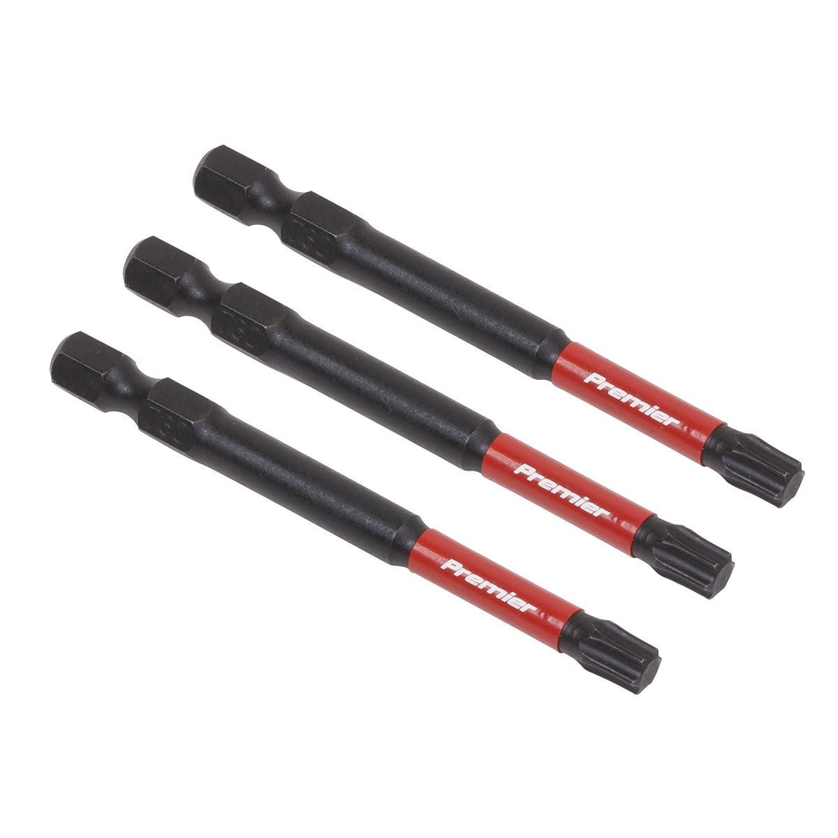 Sealey AK8270 TRX Star* T30 Impact Power Tool Bits 75mm - 3pc