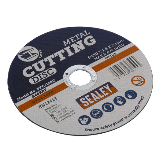 Sealey PTC/150C Cutting Disc Ø150 x 1.6mm 22mm Bore