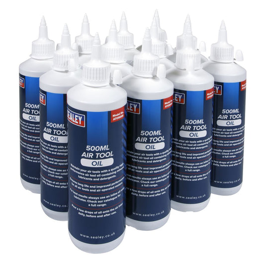 Sealey ATO/500 Air Tool Oil 500ml Pack of 12