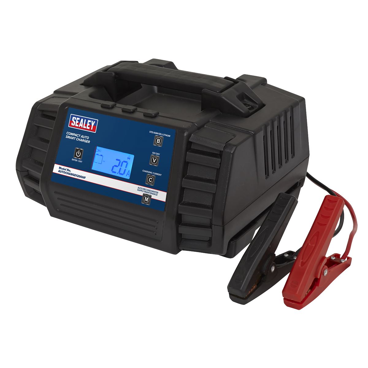 Sealey AUTOCHARGE1200HF Compact Auto Smart Charger & Maintainer 12A 12/24V