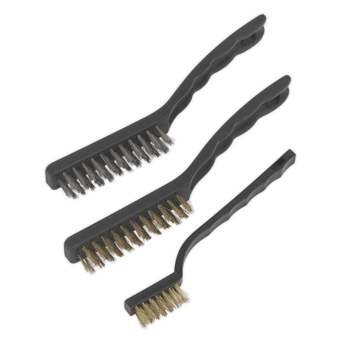 Sealey AK9801 Wire Brush Set Auto Engineer's 3pc