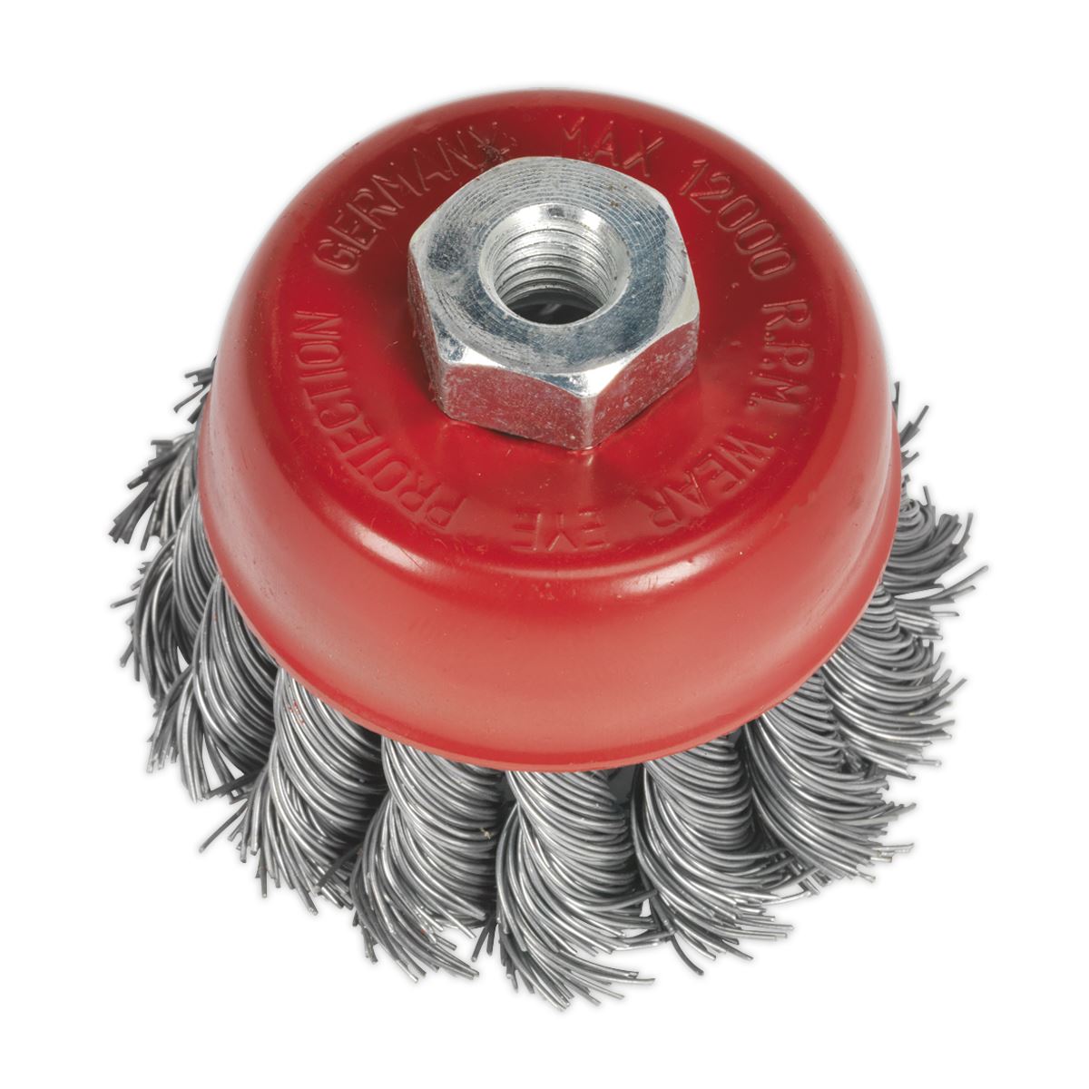 Sealey TKCB652 Twist Knot Wire Cup Brush Ø65mm M10 x 1.25mm