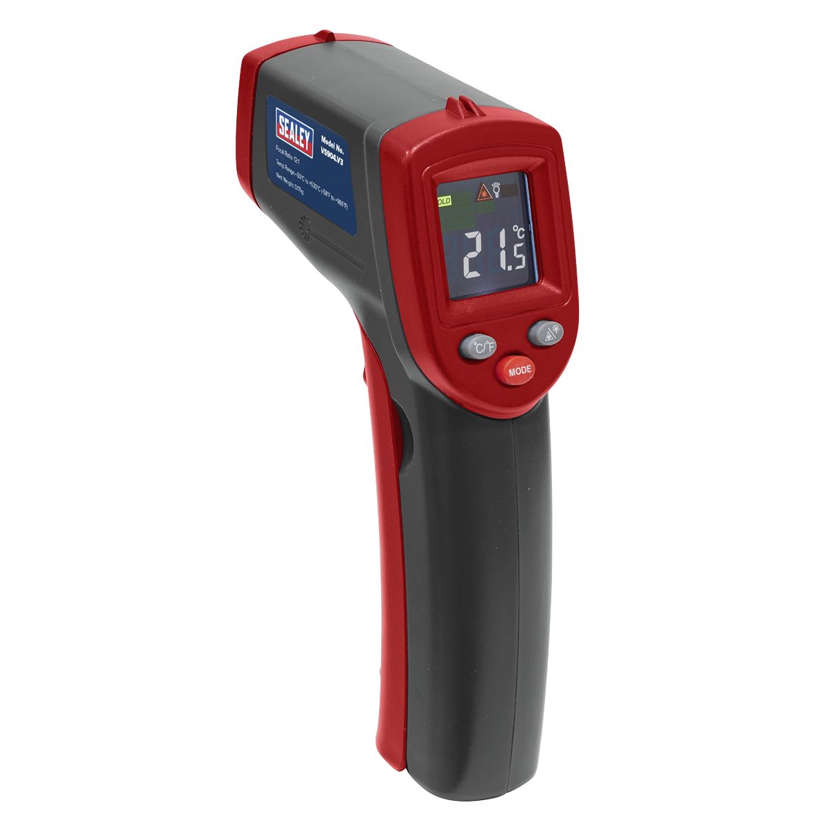 Sealey VS904 Infrared Laser Digital Thermometer 12:1