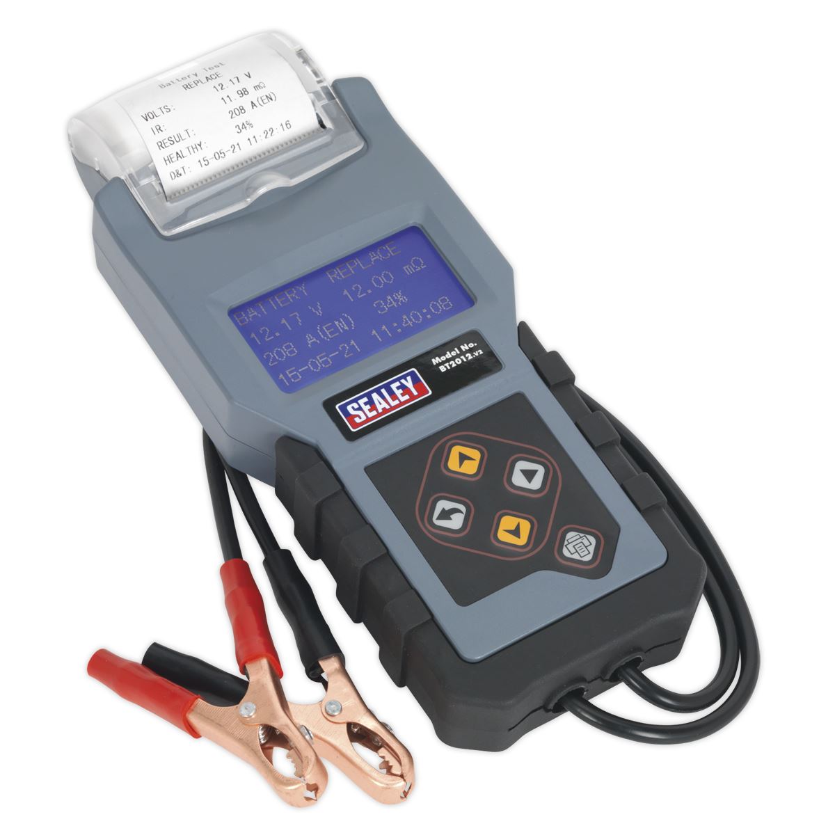 Sealey BT2012 Digital Battery & Alternator Tester with Printer 12V