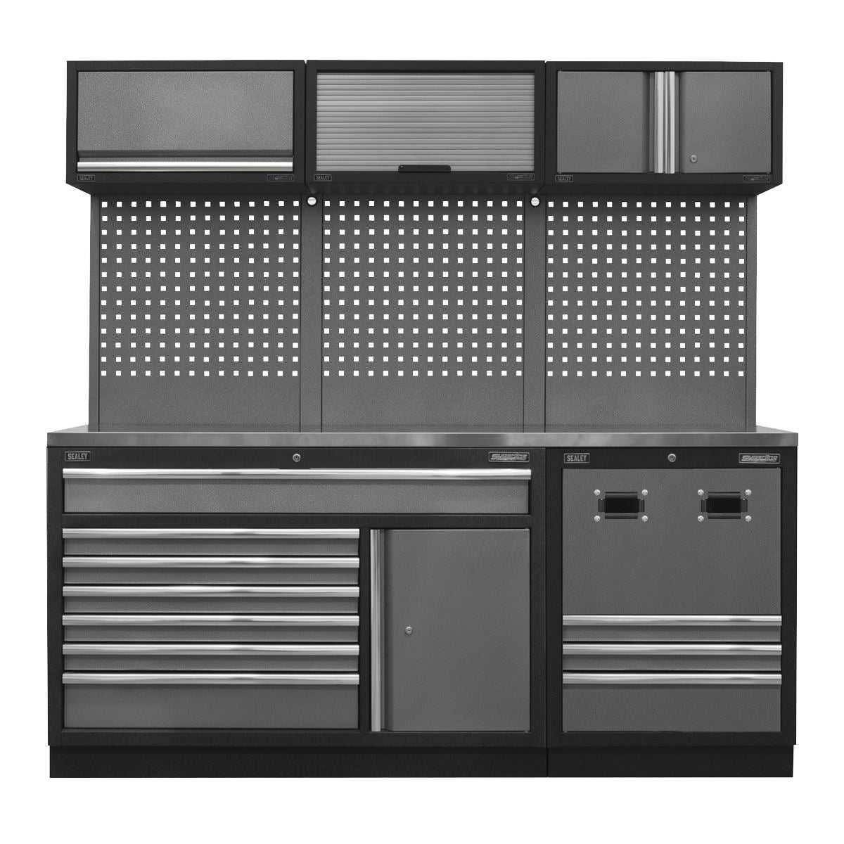 Sealey APMSSTACK14SS Modular Storage System Combo - Stainless Steel Worktop