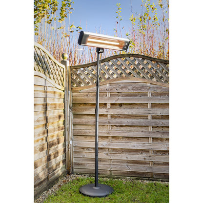 Sealey IFSH1809R High Efficiency Carbon Fibre Infrared Patio Heater 1800W/230V with Telescopic Floor Stand