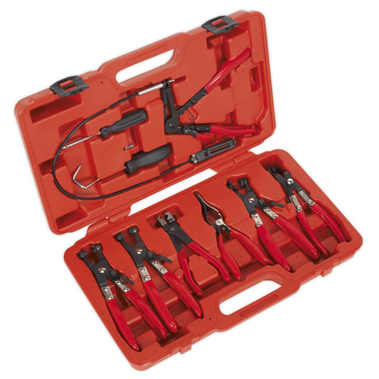 Sealey VS1662 Hose Clip Removal Tool Set 9pc