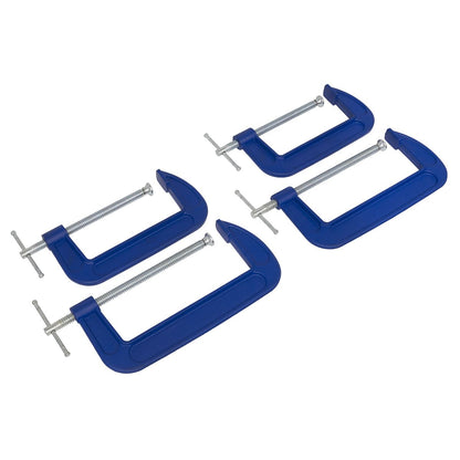 Sealey AK6006SET G-Clamp Set 150mm & 200mm 4pc