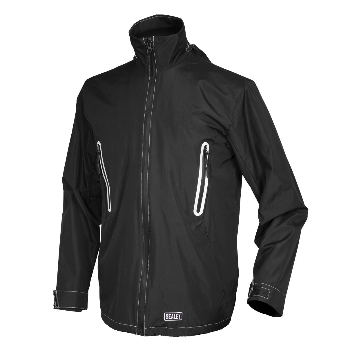 Sealey HJ06KIT 5V Heated Rain Jacket - Medium with Power Bank 20Ah