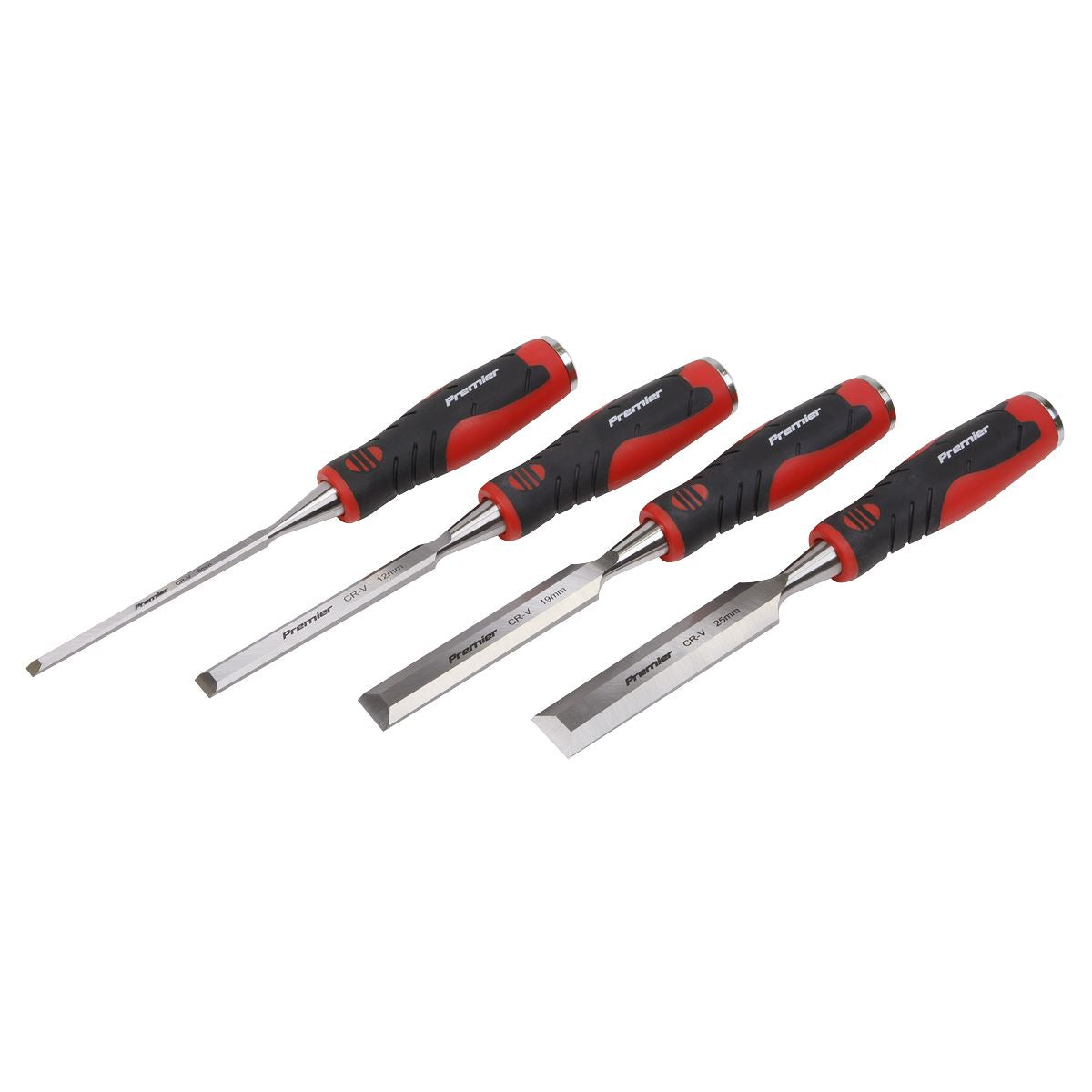 Sealey AK9239 Hammer-Thru Wood Chisel 4pc Set