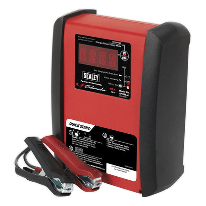 Sealey SPI15S Intelligent Speed Charge Battery Charger/Maintainer 15A 12V