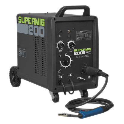 Sealey SUPERMIG200 Professional MIG Welder 200A 230V with Binzel® Euro Torch