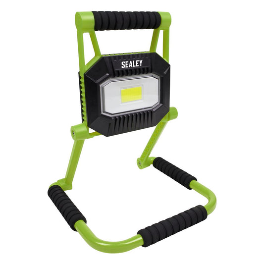 Sealey LEDFL20W Rechargeable Portable Fold Flat Floodlight 20W COB LED Lithium-ion