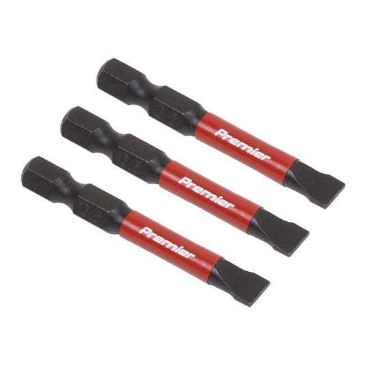 Sealey AK8228 Slotted 6.5mm Impact Power Tool Bits 50mm - 3pc