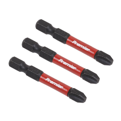 Sealey AK8231 Phillips #3 Impact Power Tool Bits 50mm - 3pc