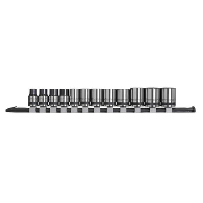 Sealey AK7992 Socket Set 12pc 3/8"Sq Drive Metric - Premier Black